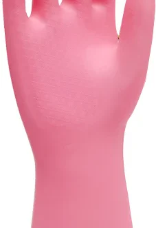 Guante De Latex Natural C/Grabado Afelpado. Color Rosa Clase 1 Tipo A Marca Adex Talla N.9