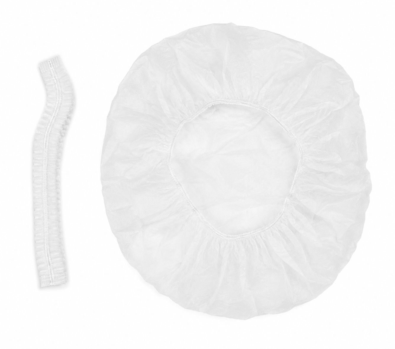 Cofia Plisada Desechable N.21, Blanco, Dermacare RD-CP08, C/100 pz - Imagen 3